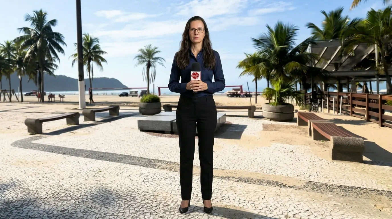 Homem detido em ação policial na Cidade de Praia Grande SP